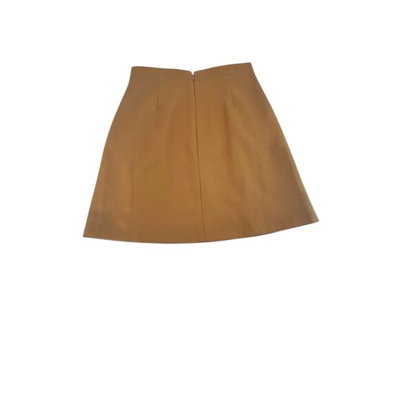 J.Crew Mustard Gold Wool A-Line Skirt - Size 8 - Button Front - FA16 - Picture 4 of 10